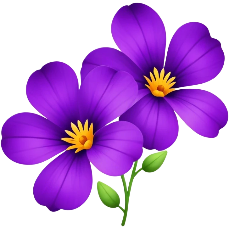 Violet flowers emoji