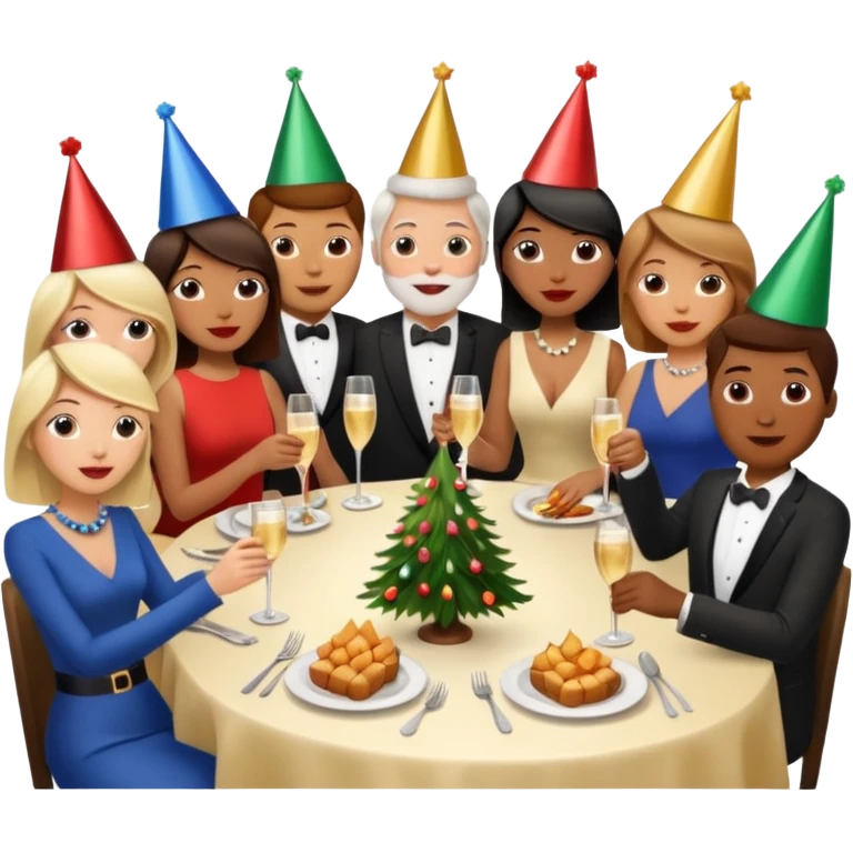 Company Christmas dinner emoji