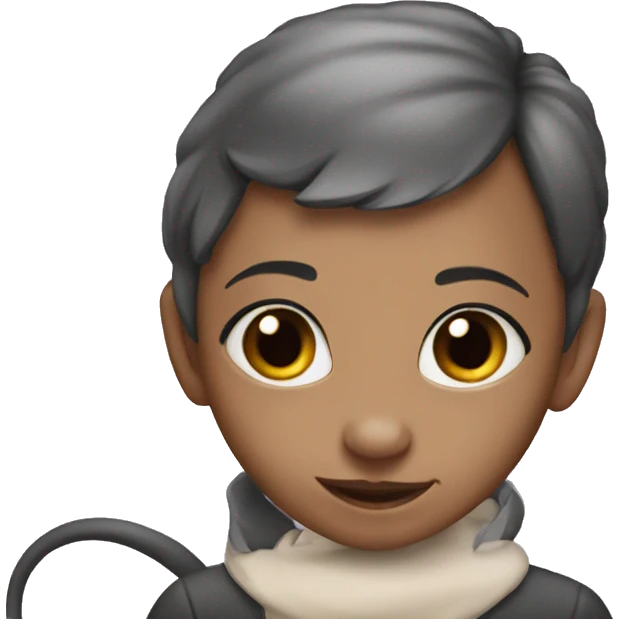 girl as a rat emoji