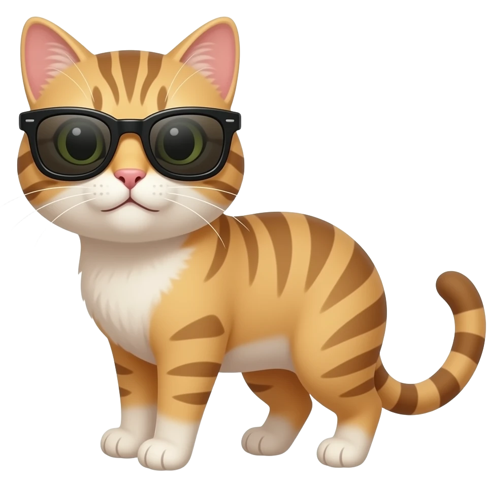 Cat wearing sunglasses emoji