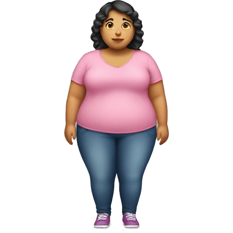 Fat Hispanic girl  emoji