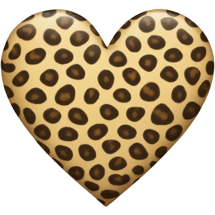 Leapord print heart emoji