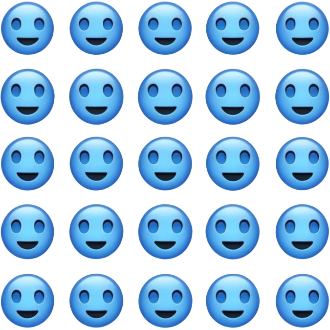 Blue emojis emoji