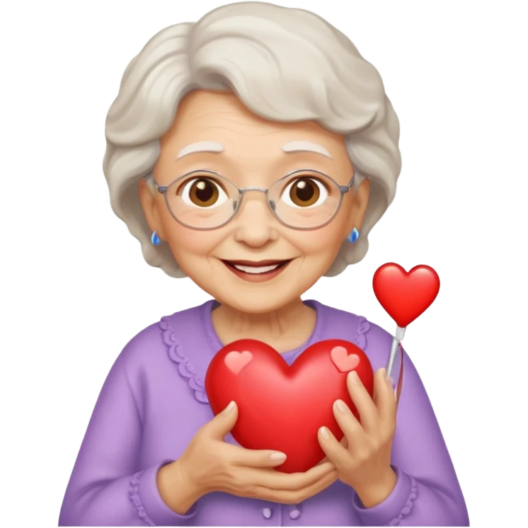 Grandma’s Heart melting emoji