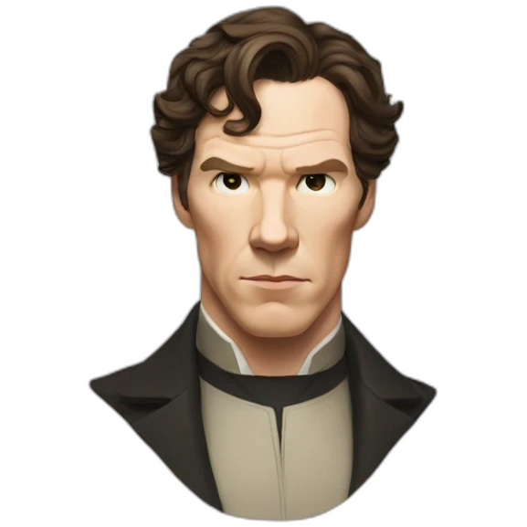 Benedict cumberbatch serious emoji