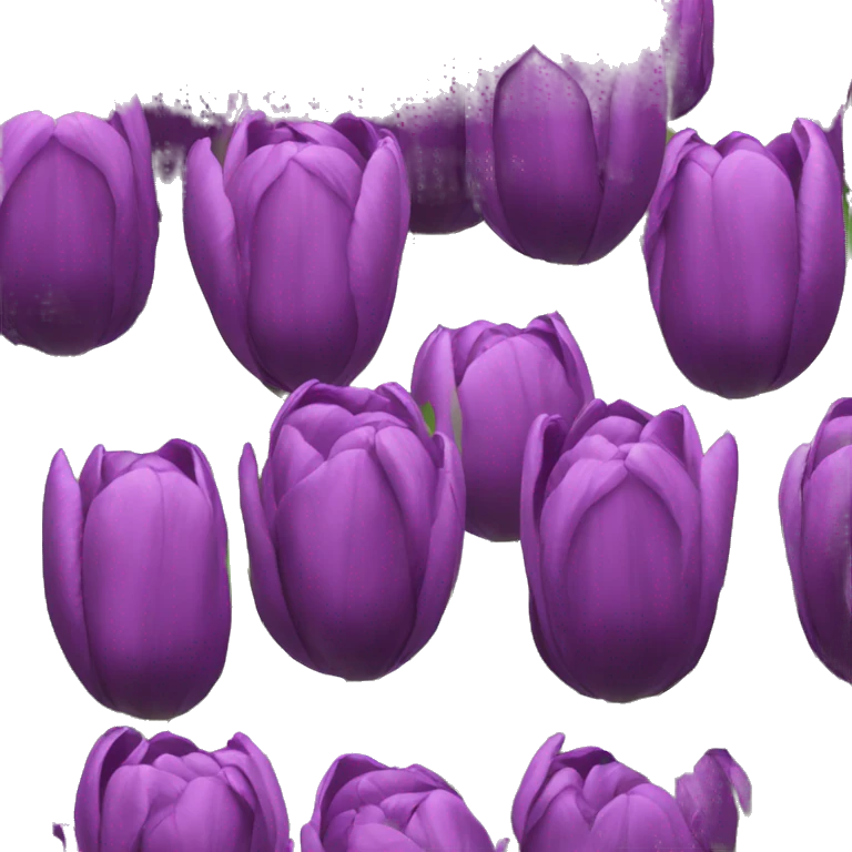 Velvet purple tulips  emoji