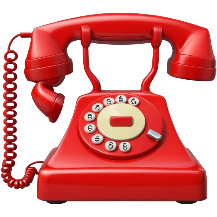 red phone calls emoji
