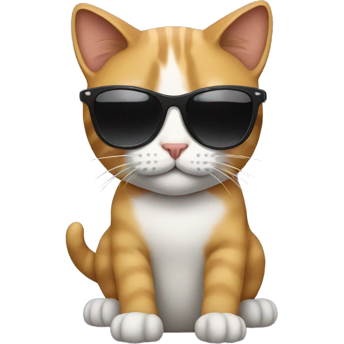 Cat with sunglasses emoji