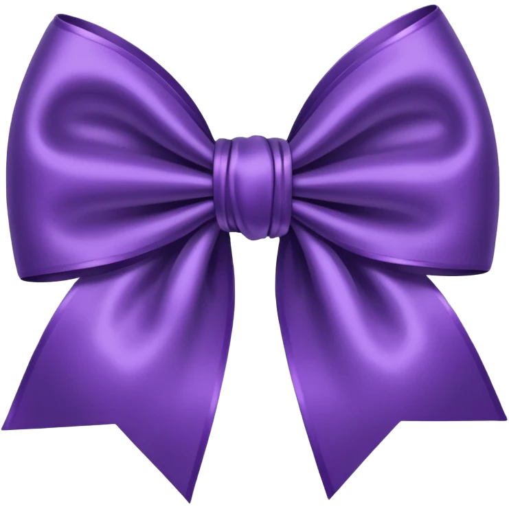 Purple bow emoji
