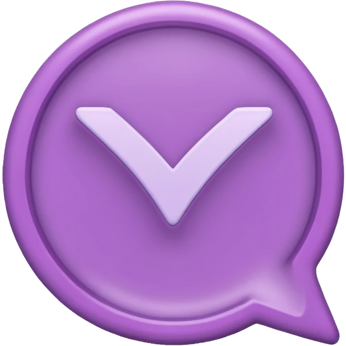 Lilac Checkmark emoji