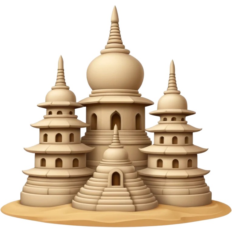 laos Sand stupas emoji