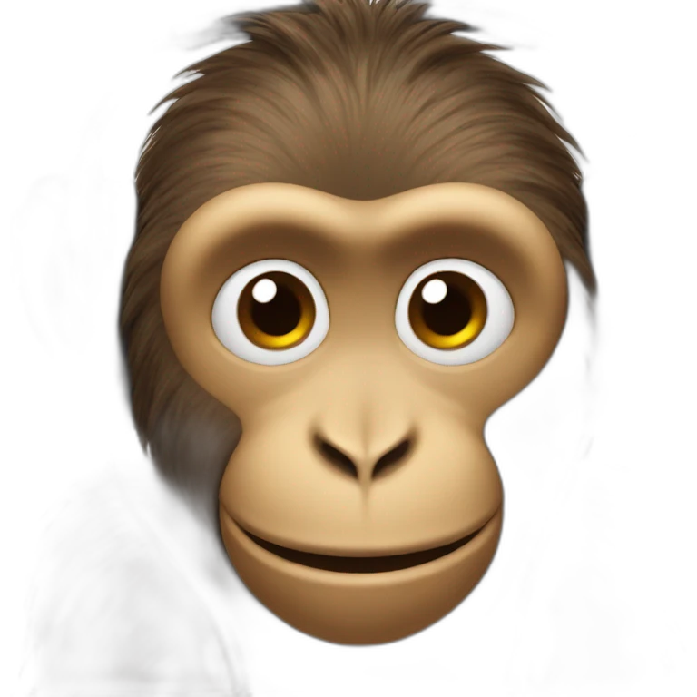Monkey with spider body and headphones emoji