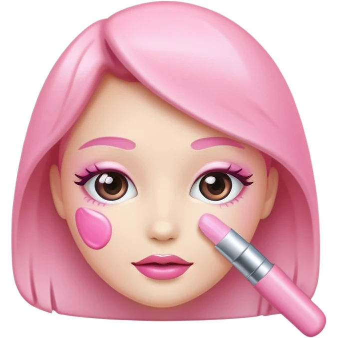 Pink cosmetic emoji