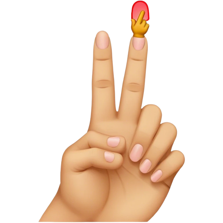 Middle finger with kissing emoji emoji