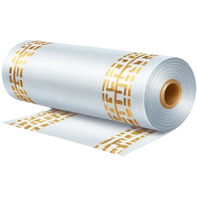 minimalist simple sparkle over a modern roll of patterned fabric, clean contemporary design, no ornamental or holiday elements emoji