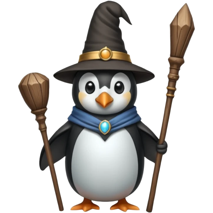 Penguin Wizard emoji