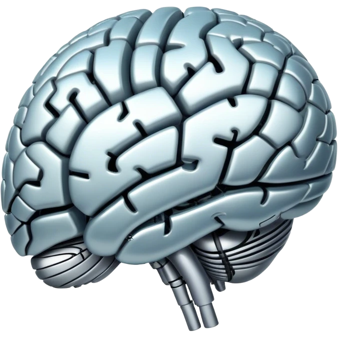 artificial intelliegence with brain emoji