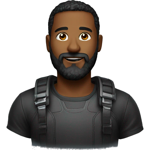 Gamer 28 years with beard black  emoji