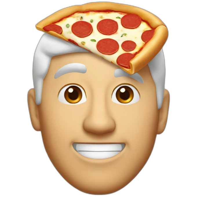 papa johns eating pizza emoji