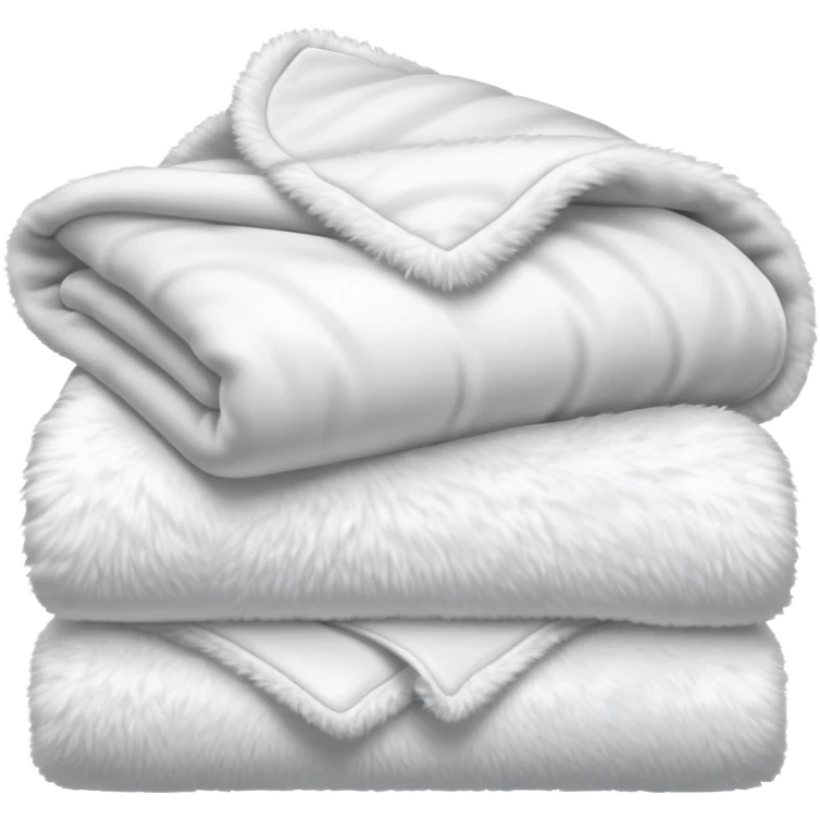 fluffy white blanket emoji