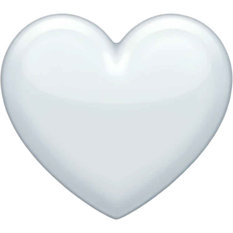 Genera emojis que tengan color blanco en forma de corazón  emoji