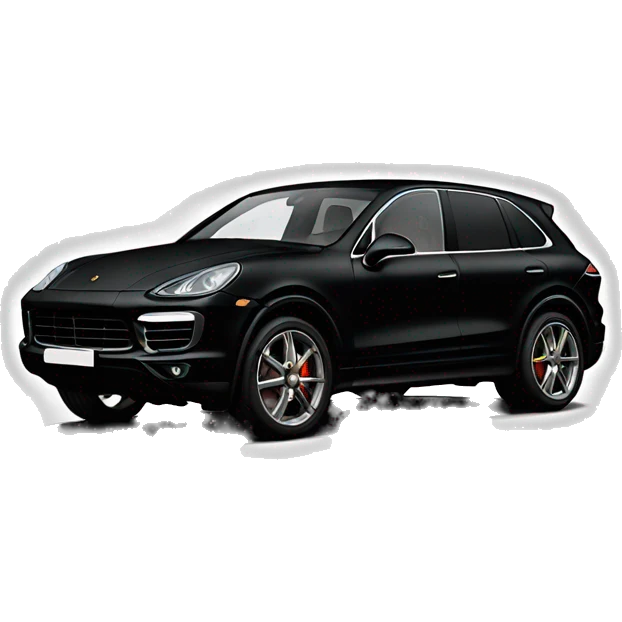 Black Porsche cayenne emoji