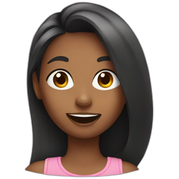 girl taking a selfie emoji