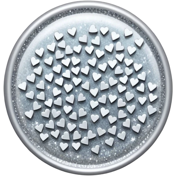 white glory glitter emoji