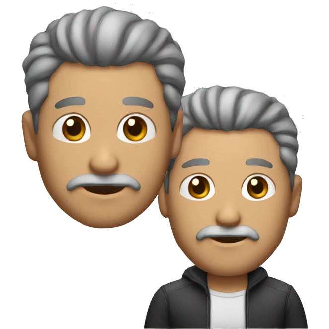 HOMBRE 50 AÑOS CON EL CABELLO LLENO DE CANAS emoji