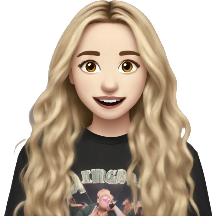 sabrina carpenter singing emoji