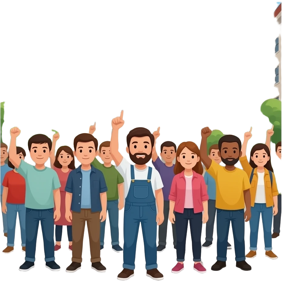 gente manifestandose emoji