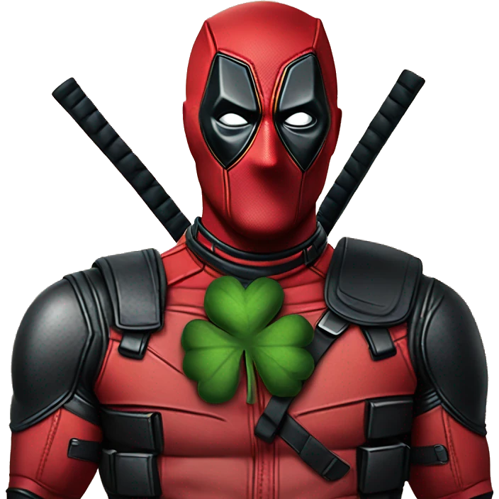 Irish costume Deadpool emoji