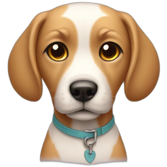 chien avec chemise emoji