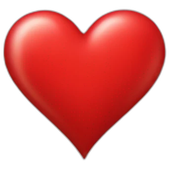 Red heart love emoji
