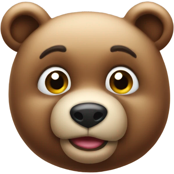 Smoochy bear emoji