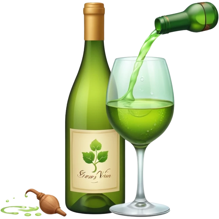 green wine emotivon emoji