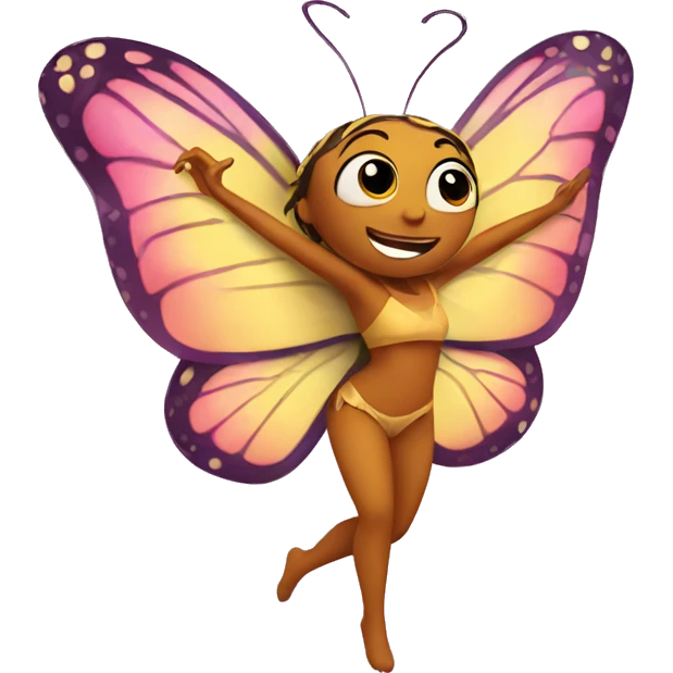 dancing butterfly emoji