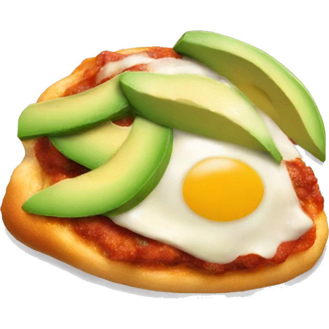 a chicken parmigiana with avocado  emoji
