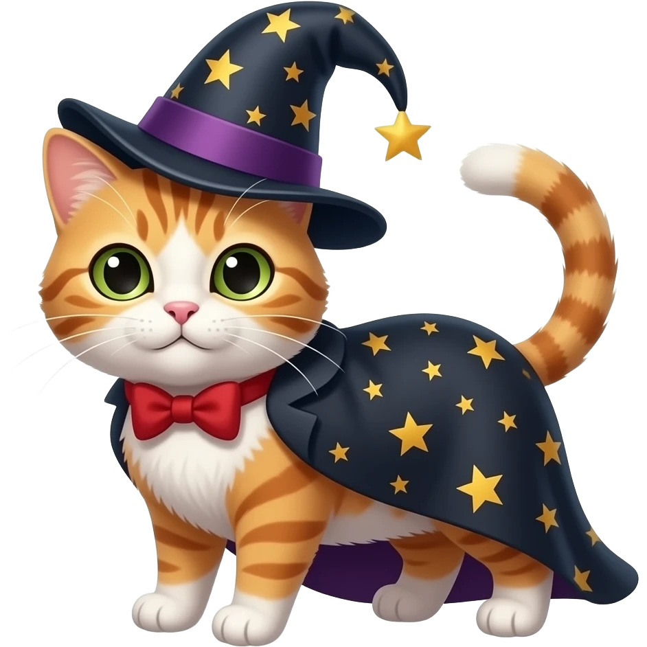Magician cat emoji