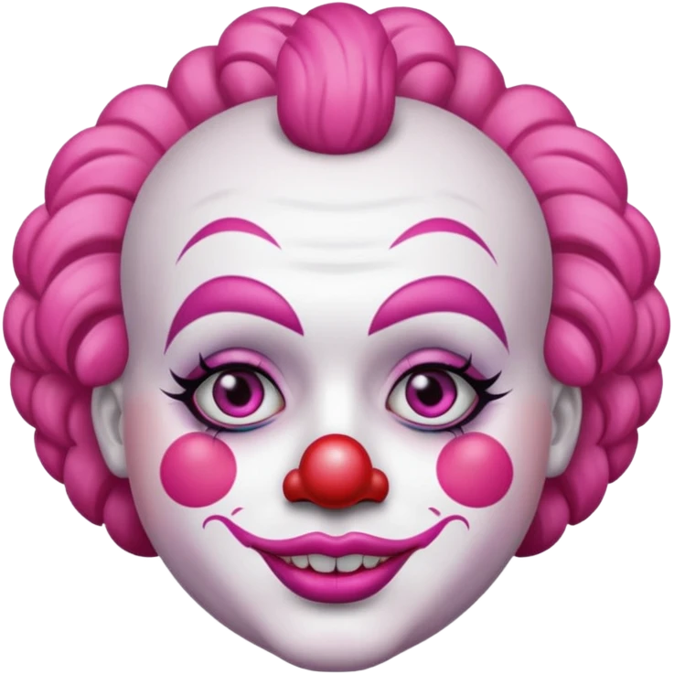 pink clown emoji