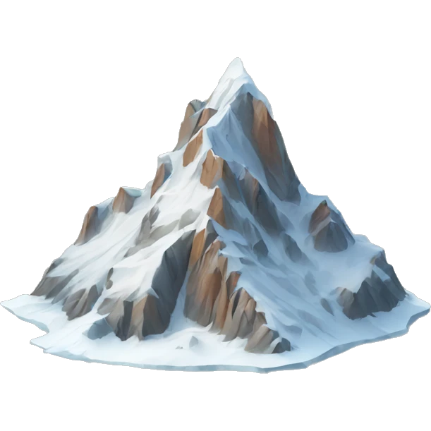 The mountains of Chamonix emoji