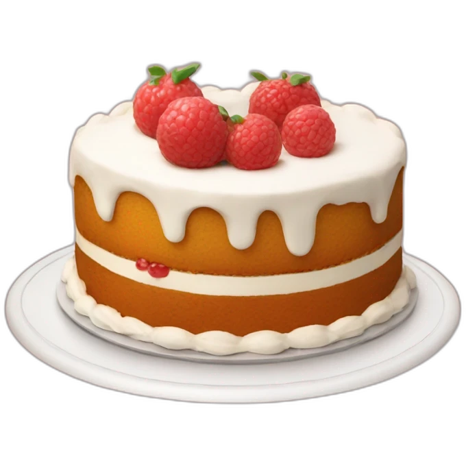 Gateau de chat emoji