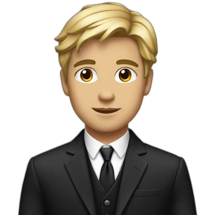 Posh-boy-with-black-suit-ready-to-collaborate emoji