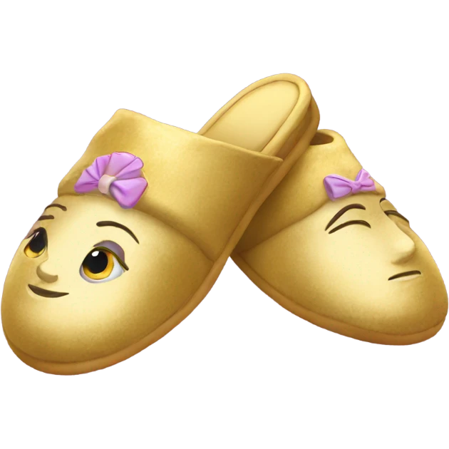 golden princess slippers emoji