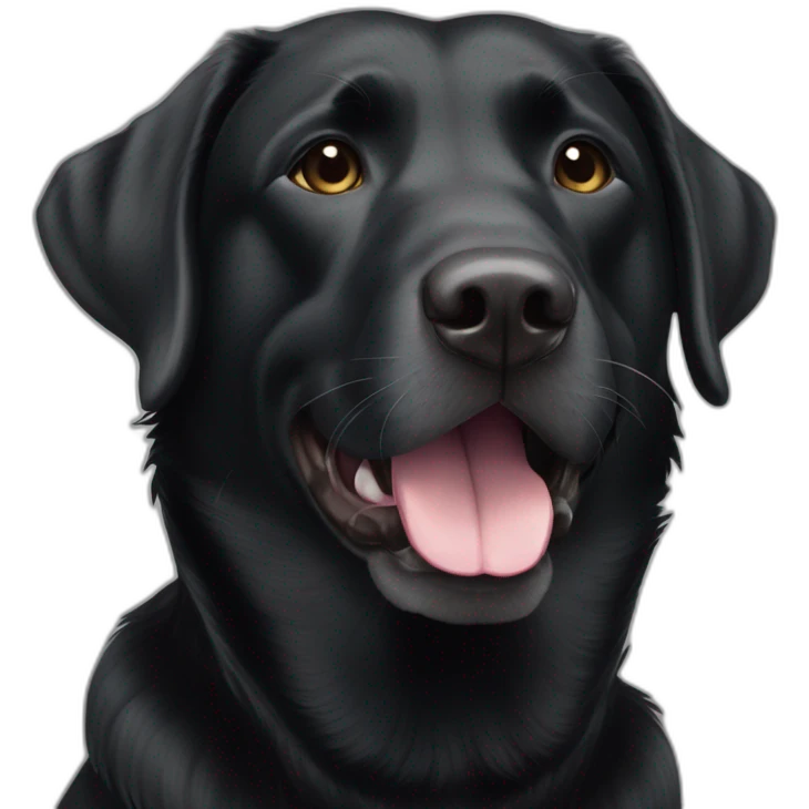 happy-BavarianMountainHound-mixed-Allblack-Labrador emoji