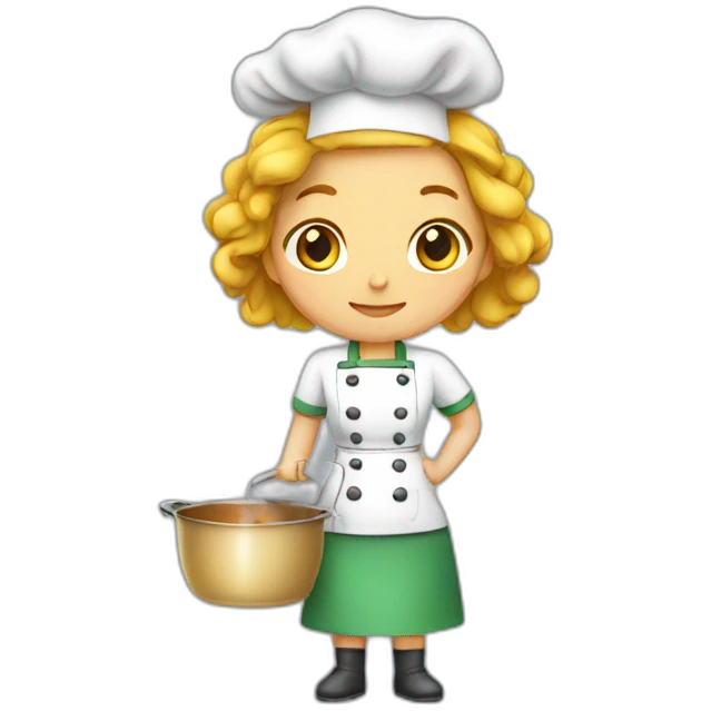 Cook, female, emoji