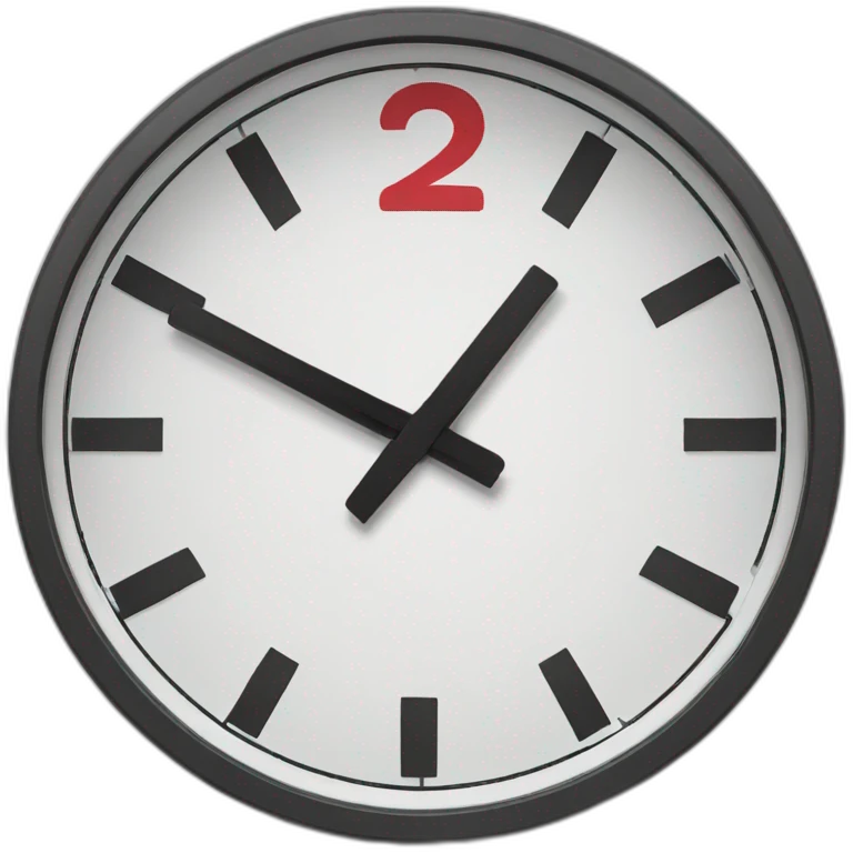 swiss station clock emoji