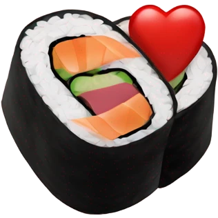 heart sushi emoji