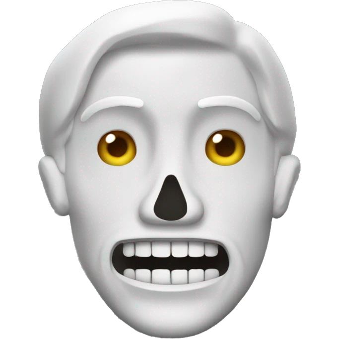 Squelette avec écrit romain en dessous  emoji