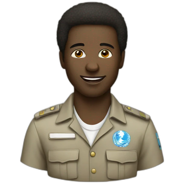 Un africain Informatique  emoji